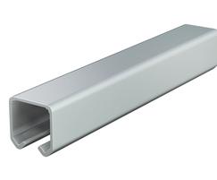 Sliding door track in aluminium or galvanised steel