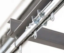 Overhead conveying system rail detail