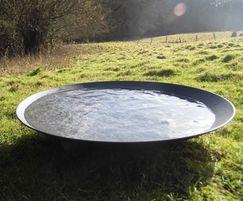 Corten Steel Water Bowl Water Feature | Round Wood of Mayfield | ESI ...