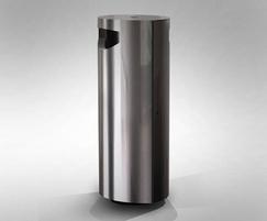s11.3wa litter bin with satin finish outer construction