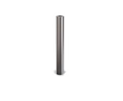 s23 stainless steel bollard, radially polished cap