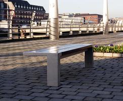 s64 stainless steel and timber bench