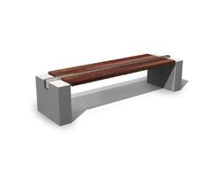 s83 cut granite, 316 stainless steel, timber bench