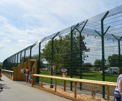 Dulok perimeter fencing around lion enclosure
