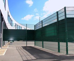 High school perimeter fencing for security