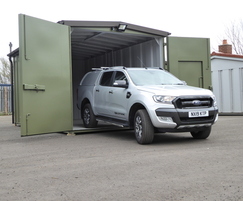 Highly secure modular garages