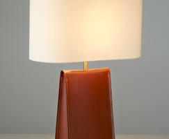 Chad Lighting: Introducing 'Satchel' - a new leather table light