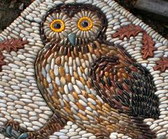 Owl detail – mosaic, Livingston