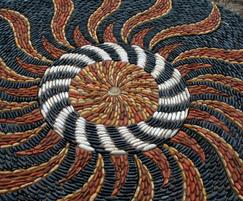 Sun motif – mosaic, retirement home, Derby