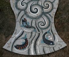 Fishy swirl mosaic for old people's home