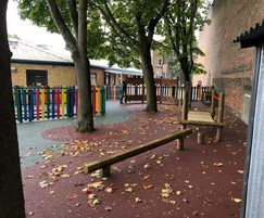 Wetpour safer surfacing for children's play area