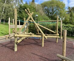 Tangled logs section promotes physical development