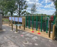 Engaging water play area for infant and nursery school