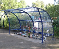 Scooter rack and shelter