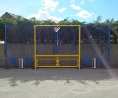 Multisport Goal Units For New Primary School Ball Court Amv Playground Solutions Esi External Works