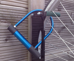 To be used by cyclists who have a D-lock or cable lock
