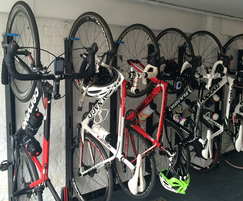Westerham vertical bike rack with 3-point locking