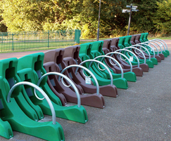 Streetpod cycle rack for high level bike security