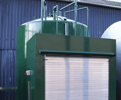 Cylindrical vertical enclosed bunded oil tank