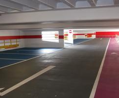Nu-Guard coating used in multi-storey car park, Jersey