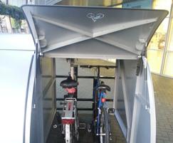 Velo-Store 2-bike unit with 'half-door'