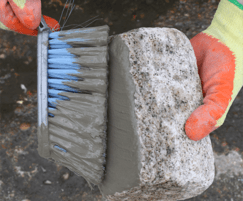 Add water for a high adhesion bonding mortar