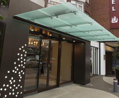 Canopy installed at Bedford Hotel entrance