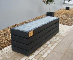 Agora bench with Agora planter