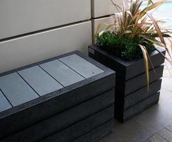 Agora planters and Agora benches at Sofitel Gatwick