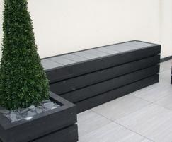 Agora recycled plastic bench