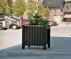 Plaza recycled plastic public realm planter