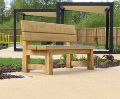 Poet bench and green oak cubes with sales