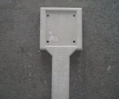 Precast concrete duct indicator post