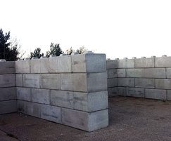 Duo concrete blocks are simple to install