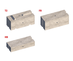 Vee™ interlocking concrete blocks - options