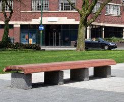 Langley bench LBN104, Walsall town centre