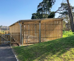 Sheldon timber-clad enclosed cycle shelter - SCS309