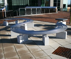 Malford Plinth Mounted S Shaped Bench Mbn211 Langley Design