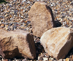 Yorkstone buff rockery stone