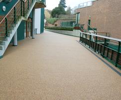 Resin bound on roof area