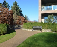 Resin bound court yard  seating area
