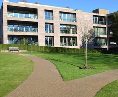 Resin bound footpaths in landscaped grounds London