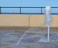 Plaza fountains, Redcar seafront, Cleveland
