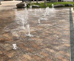 Bespoke plaza water feature
