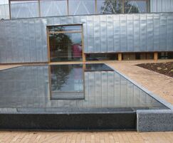 Reflective watery mirror pool for university campus