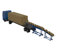 Packages can be loaded direct into a transporter
