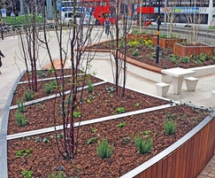 Bespoke planters for Birmingham centre