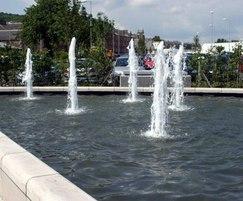Traditional pool and jet water feature, Port Glasgow