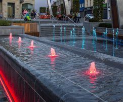 LED fountains revitalise Lisburn town centre | Fountains Direct | ESI ...