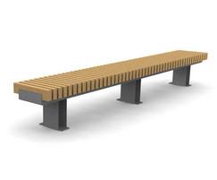 Edge straight narrow bench